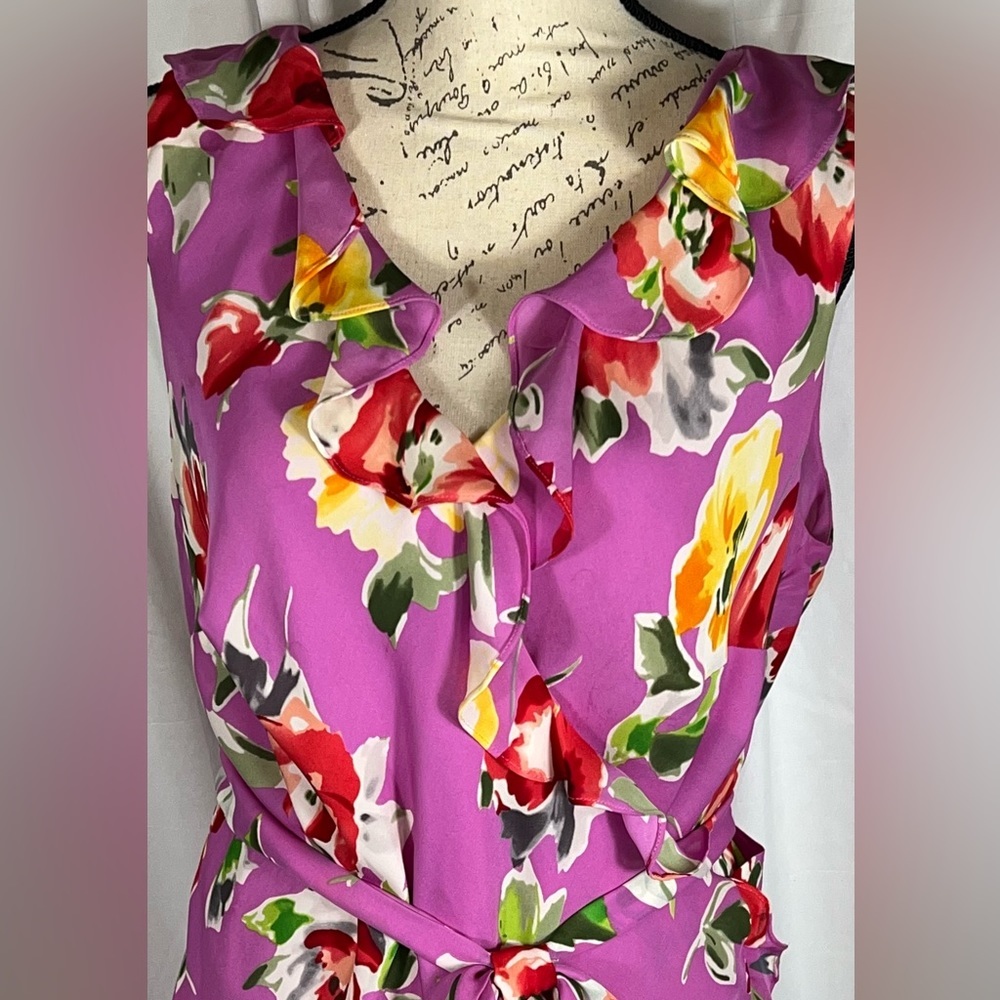 Lauren Ralph Lauren Purple Floral Maxi Dress - Picture 3 of 8
